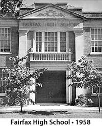 Fairfax High School in 1958